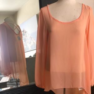 Peach blouse